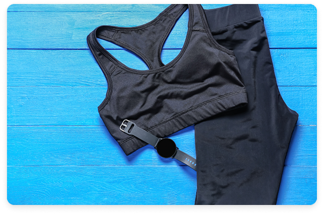 Sports bra and leggings