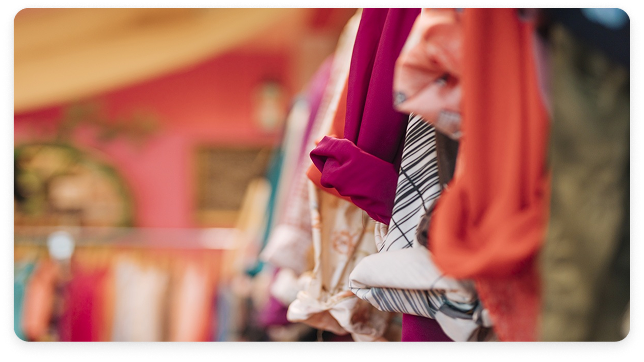 Shopping bags street